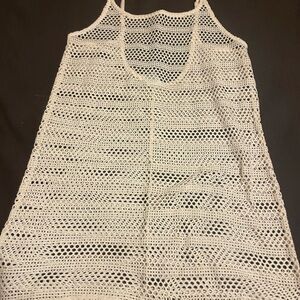 Crochet Tank Top in Cream